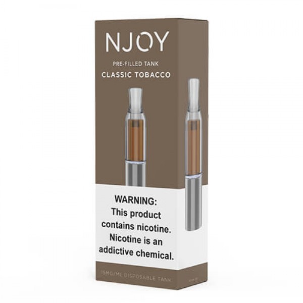 Njoy Pre-Filled Tank – Classic Tobacco – 3ml / 15mg (Smooth Blend)