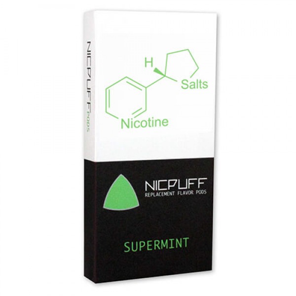 NicPuff – Flavor Pod – Supermint (4 Pack) – 1.5ml / 38mg