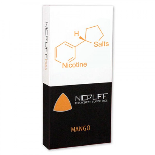 NicPuff – Flavor Pod – Mango (4 Pack) – 1.5ml / 38mg