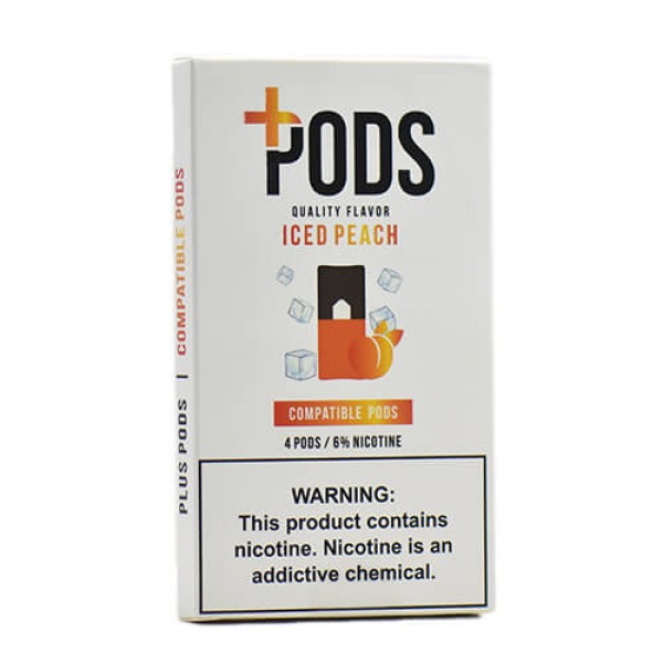 Plus Pods – Compatible Flavor Pods – Iced Peach – 1ml / 60mg