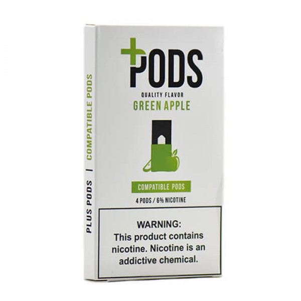 Plus Pods – Compatible Flavor Pods – Green Apple – 1ml / 60mg