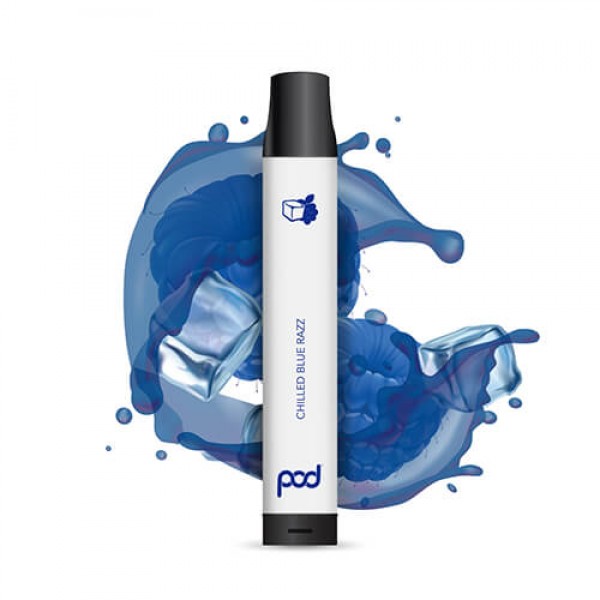 Pod 2500 – Disposable Vape Device – Chilled Blue Razz (Ice) – Single / 55mg