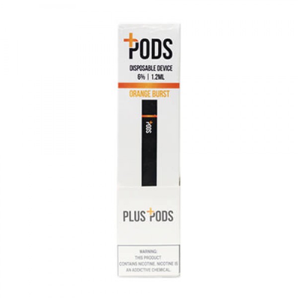 Plus Pods – Disposable Vape Pod Device – Orange Burst – 1.2ml / 60mg