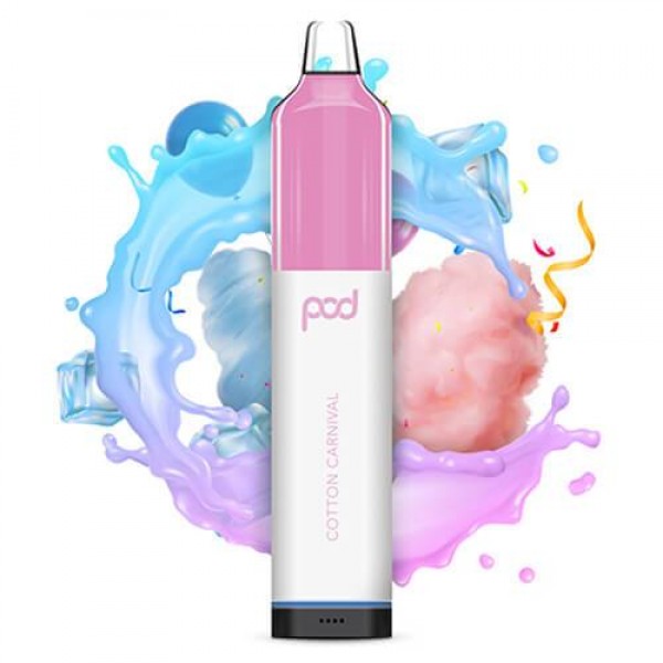 Pod Mesh 5500 Synthetic – Disposable Vape Device – Cotton Carnival – Single / 50mg