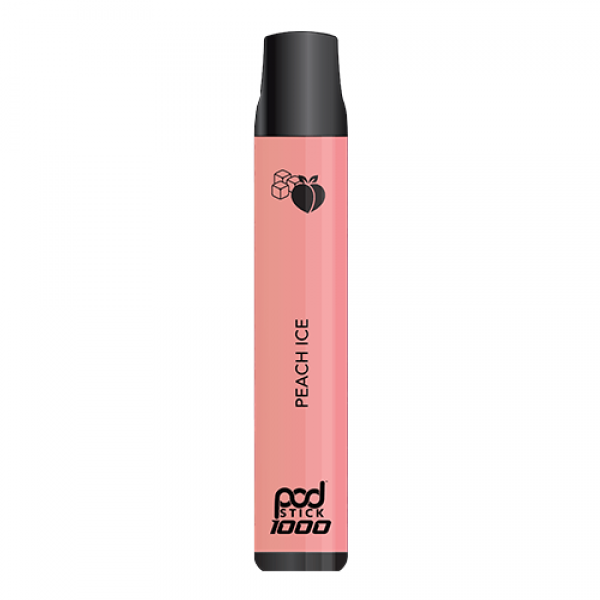 Pod Stick 1000 – Disposable Vape Device – Peach Ice – Single / 50mg