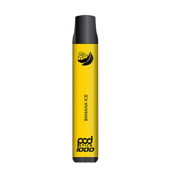 Pod Stick 1000 – Disposable Vape Device – Banana Ice – Single / 50mg