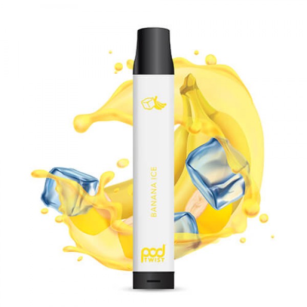 Pod Twist 2500 – Disposable Vape Device – Banana Ice – Single / 55mg