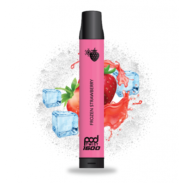 Pod Twist 1600 – Disposable Vape Device – Frozen Strawberry – Single / 55mg