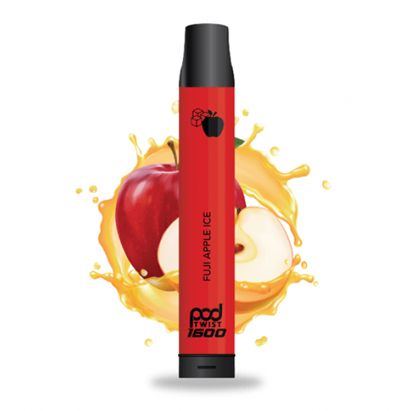 Pod Twist 1600 – Disposable Vape Device – Fuji Apple Ice – Single / 55mg