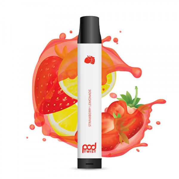 Pod Twist 2500 – Disposable Vape Device – Strawberry Lemonade – Single / 55mg