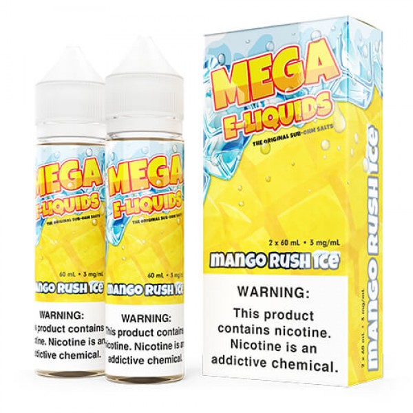 MEGA E-Liquids Tobacco-Free – Mango Rush ICE – 2x60ml / 0mg