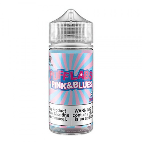 Puff Labs E-Liquid – Pink and Blues – 100ml / 0mg