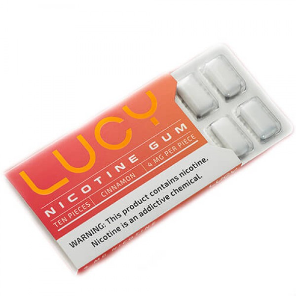 Lucy Premium Nicotine Gum – Cinnamon – 10 Pack – 10 Pack / 4mg