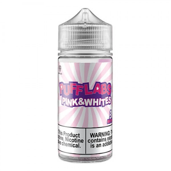 Puff Labs E-Liquid – Pink and Whites – 100ml / 0mg