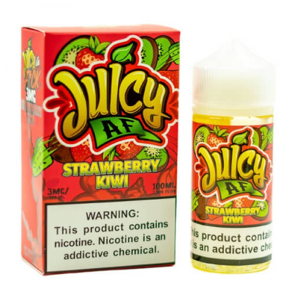 Juicy Af E-Juice – Strawberry Kiwi – 100ml / 3mg